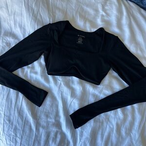 Buffbunny Long Sleeve Curve Crop - Small - Black